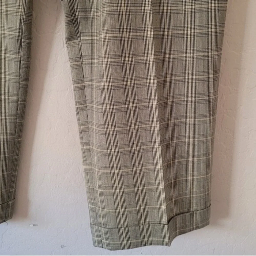 J. Crew Vintage‎ 90's Plaid Wool Pleated Trousers